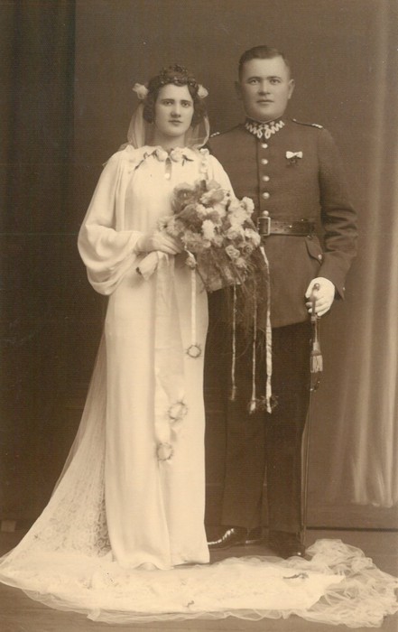 Zdjęcie ślubne Seweryny i Adolfa Żwańskich w 1936 roku, fot. archiwum prywatne