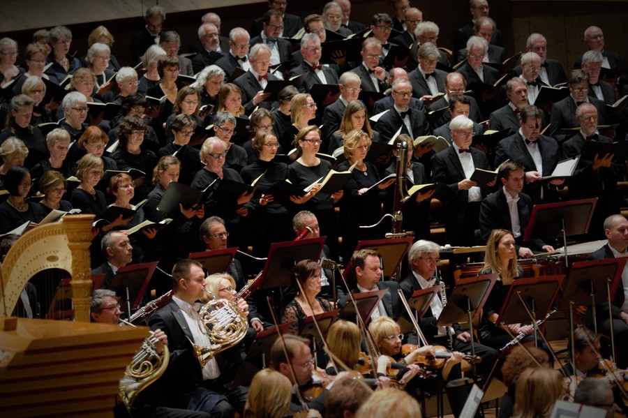 Próba generalna koncertu z okazji 40-lecia współpracy Filharmonii Pomorskiej z chórem Berliner Cappella, fot. Filharmonia Pomorska