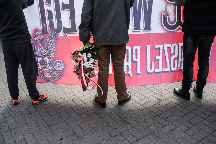 Obchody Narodowego Dnia Żołnierzy Wyklętych, Białe Błota, fot. Tymon Markowski 