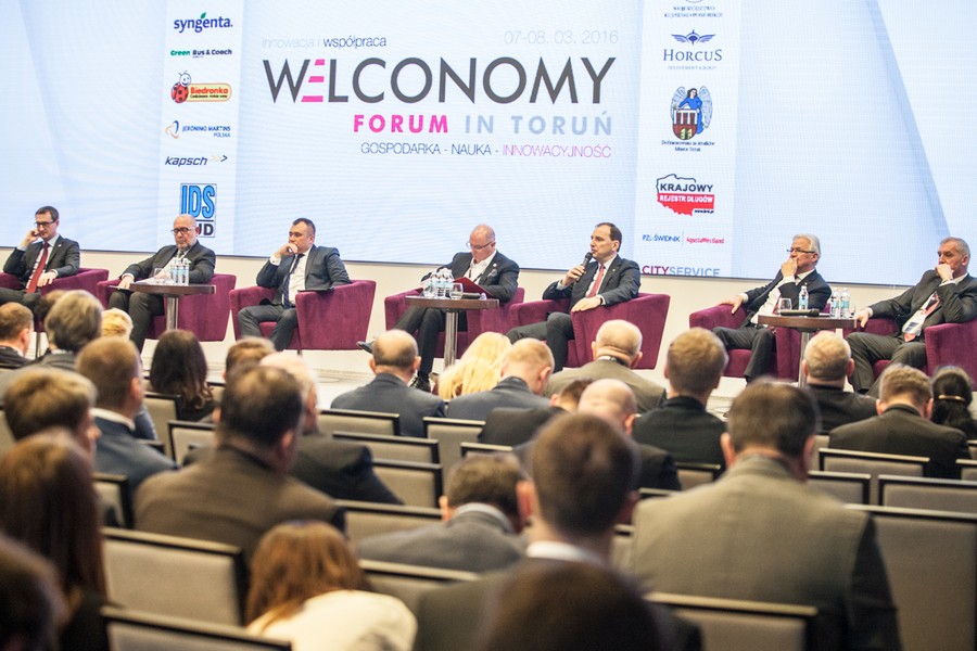 Dwudniowe Welconomy Forum, czyli XXIII Forum Gospodarcze, jeden z największych kongresów ekonomicznych w Polsce, Toruń, fot. Andrzej Goiński