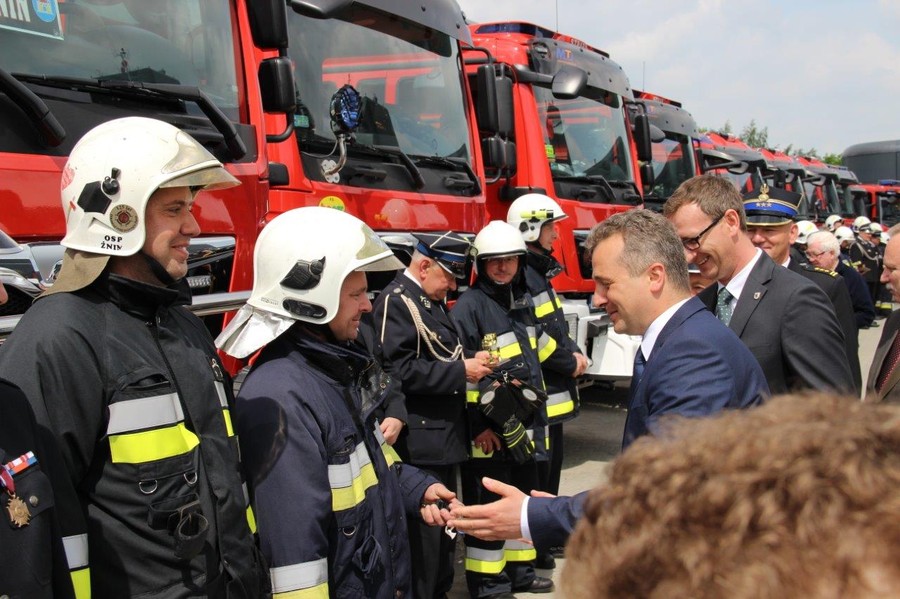 Uroczyste otwarcie nowej siedziby Komendy Powiatowej Państwowej Straży Pożarnej w Żninie, fot. KW PSP w Toruniu
