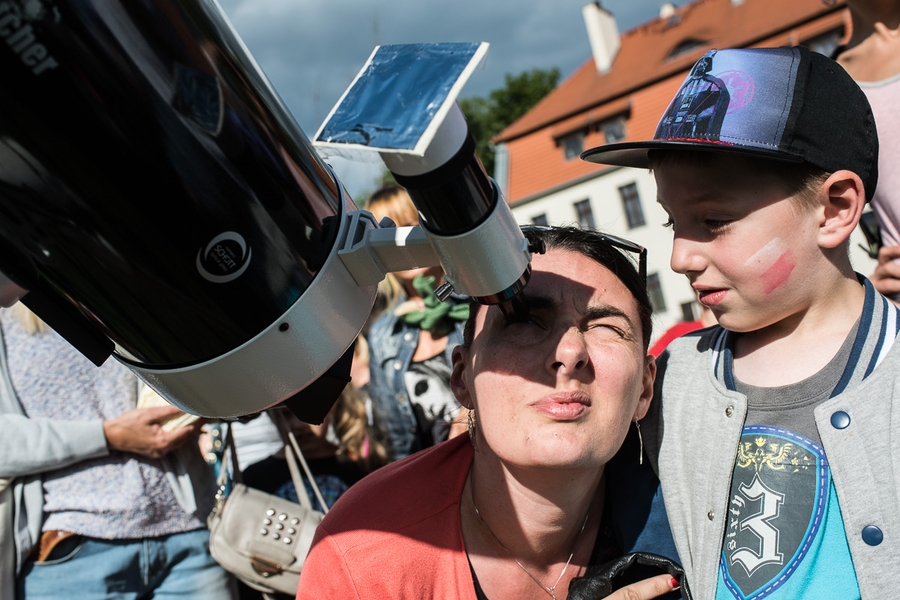 Astrofestiwal pod hasłem „Dotknij planet” w Bydgoszczy, fot. Tymon Markowski