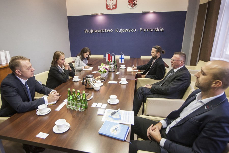 12.10.2016r., Hanna Lehtinen, ambasador Finlandii z wizytą w Urzędzie Marszałkowskim, fot. Andrzej Goiński