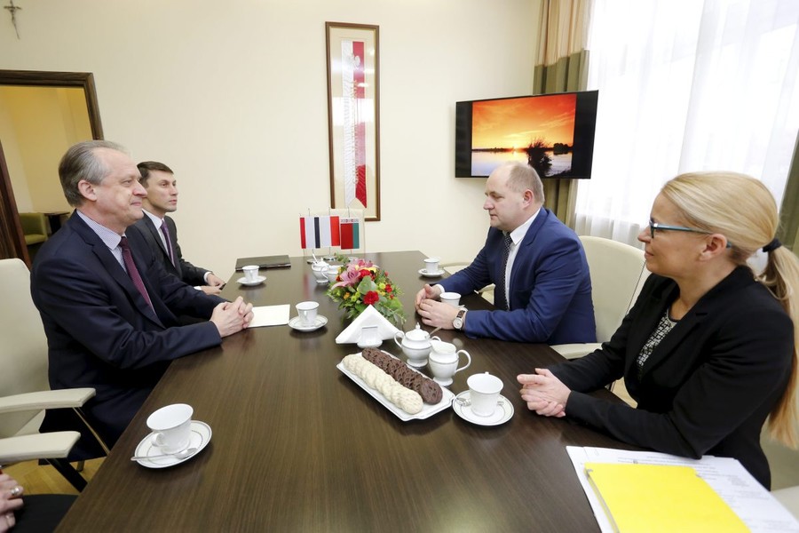 18.11.2016r., Wizyta ambasadora Białorusi, fot. Mikołaj Kuras