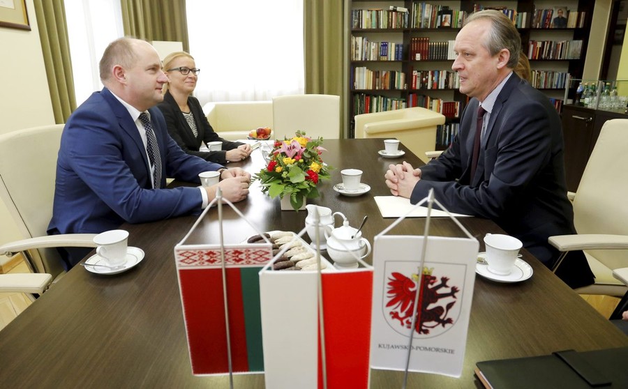 18.11.2016r., Wizyta ambasadora Białorusi, fot. Mikołaj Kuras