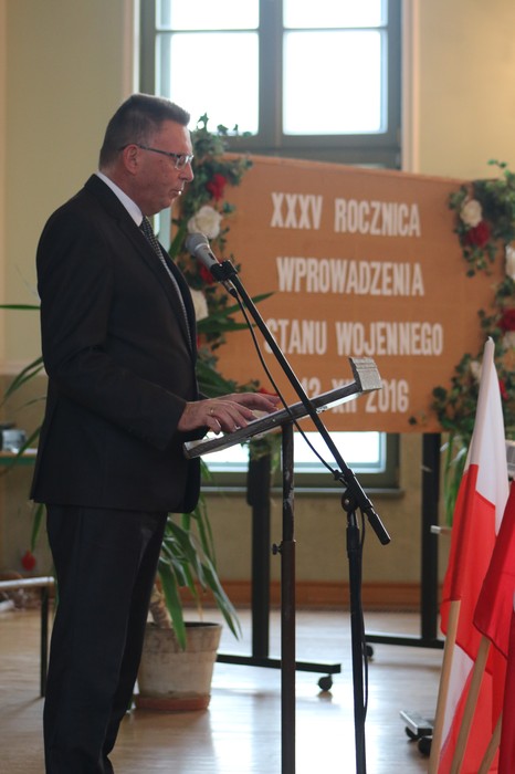 13.12.2016 r., Obchody 35. rocznicy stanu wojennego w Potulicach, fot. Tomasz Rogacki 